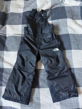 The North Face Black Insulated Snow Bib Pants for Boys